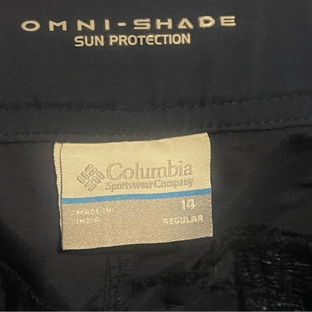 Columbia Omni-Shade PFG Navy Blue Convertible Pants Size 14 - Picture 5 of 6